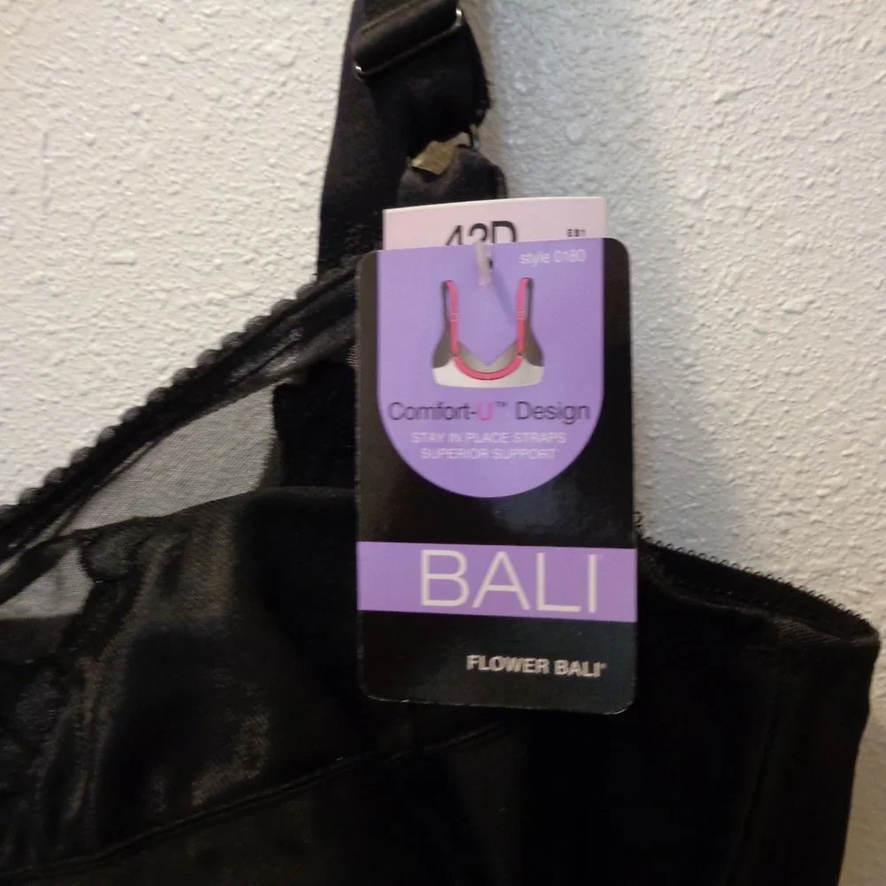 BALI Comfort-U Flower Full-Figure Bra 0180 42D